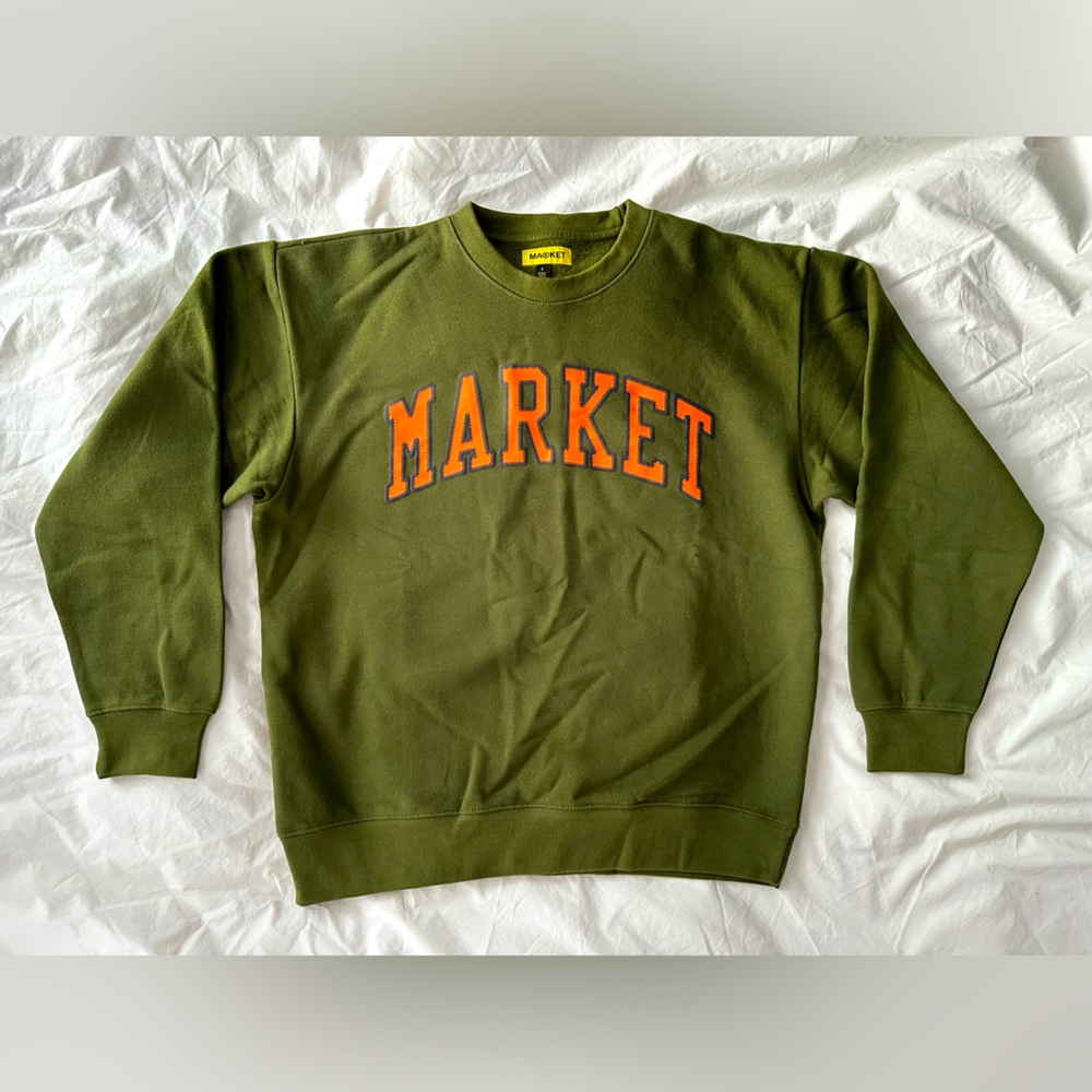 Men’s large green graphic crew neck sweatshirt